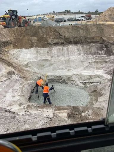 USCM skilled workforce on a civil construction site in Western Australia